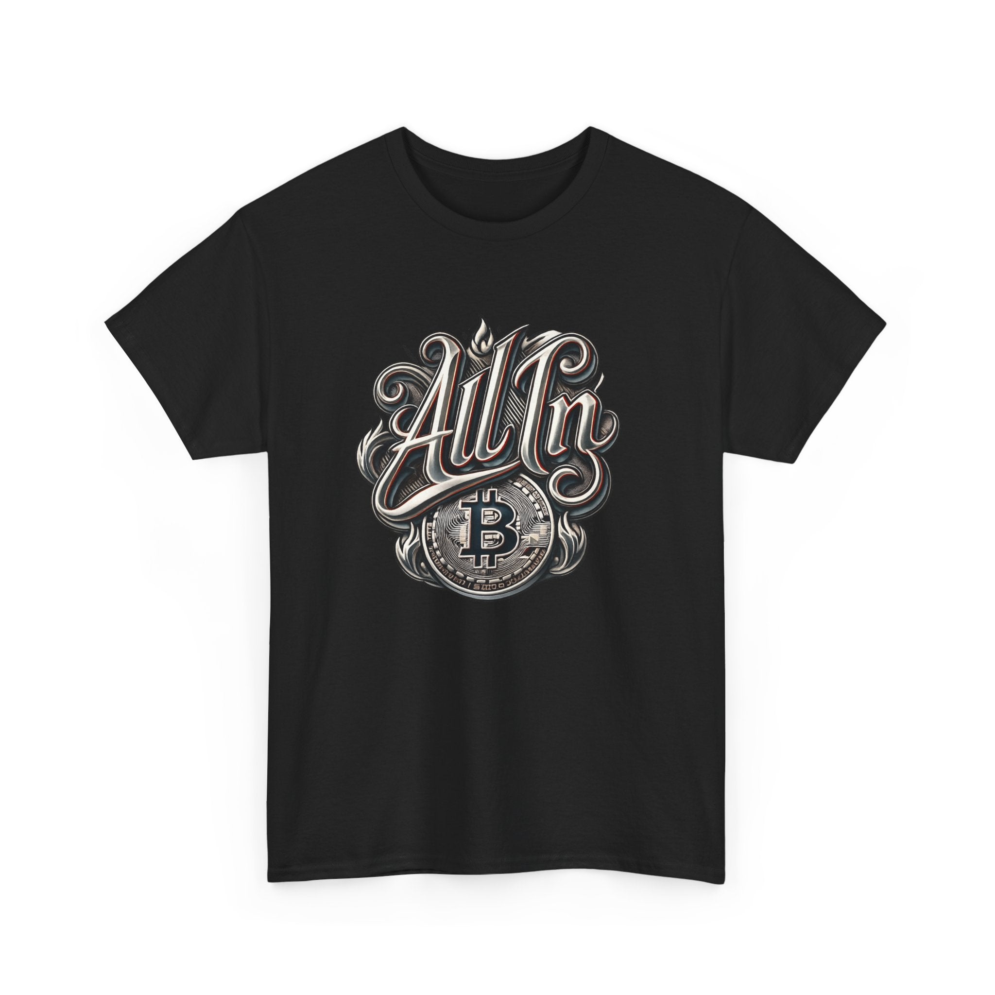 All In Bitcoin T-Shirt — Crypto Enthusiast Graphic Tee
