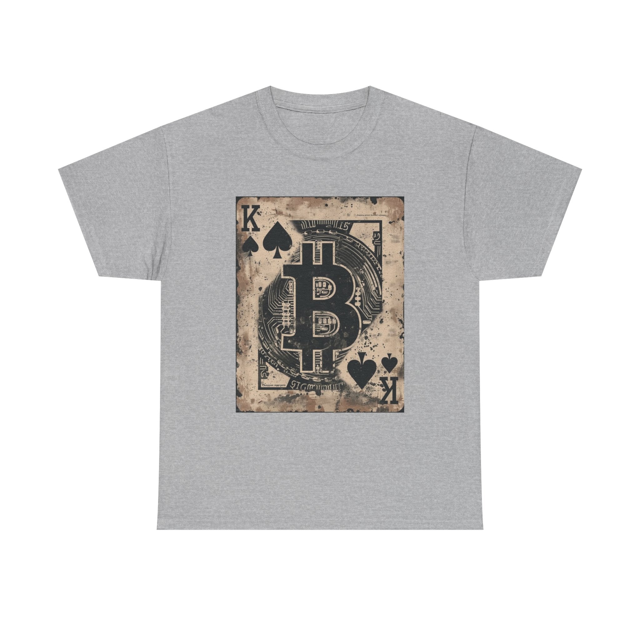 Bitcoin King Playing Card T-Shirt — Vintage Crypto Ace Tee