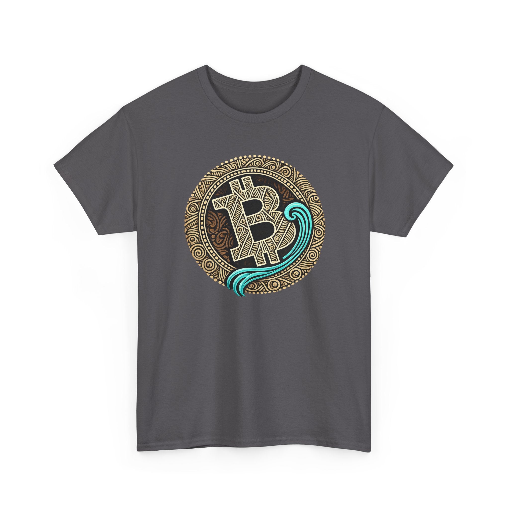 Bitcoin Wave T-Shirt — Tribal Crypto Logo Tee