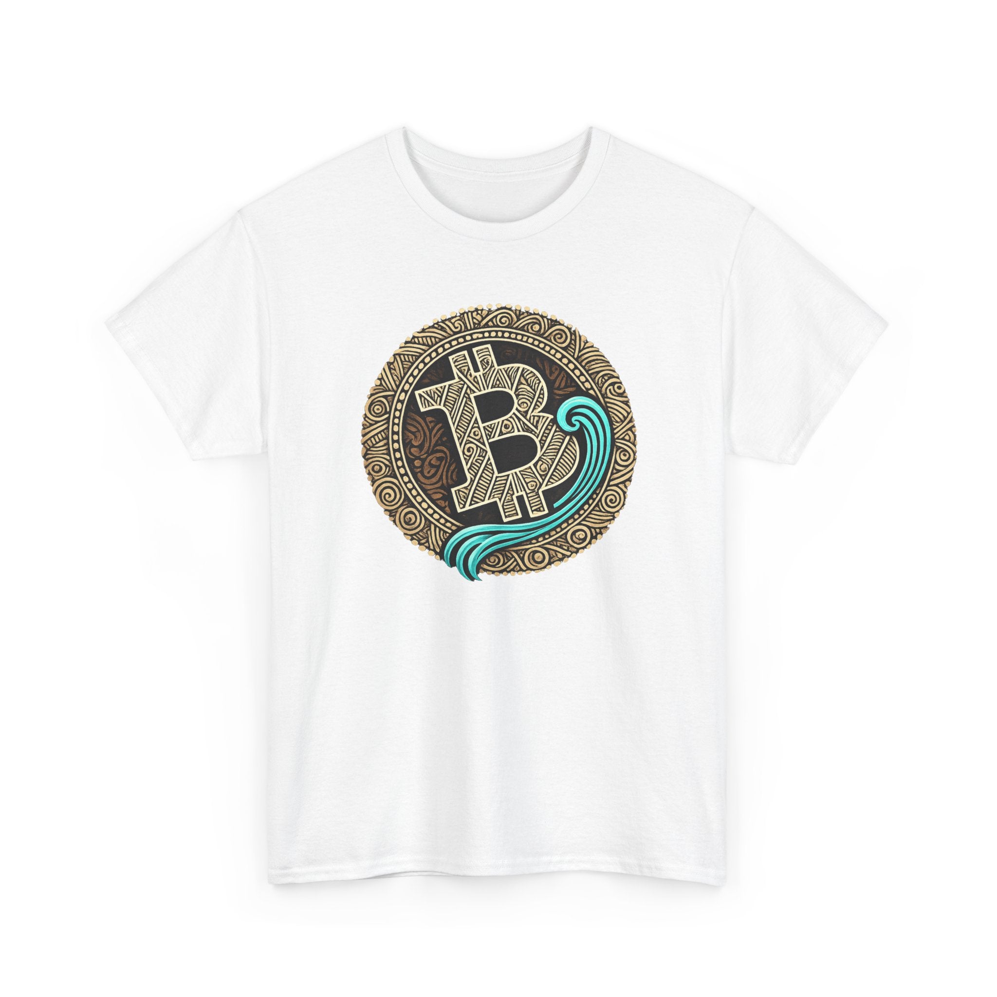 Bitcoin Wave T-Shirt — Tribal Crypto Logo Tee