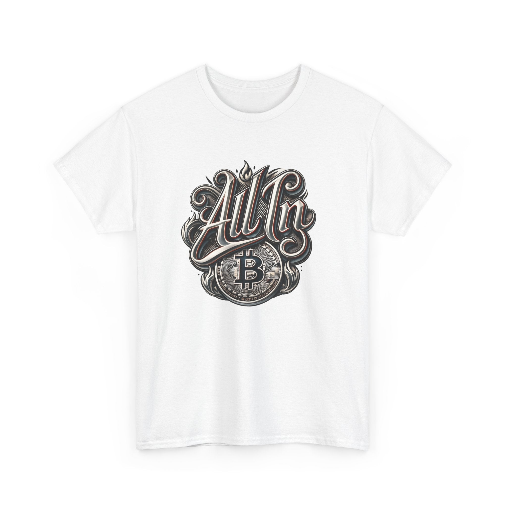 All In Bitcoin T-Shirt — Crypto Enthusiast Graphic Tee