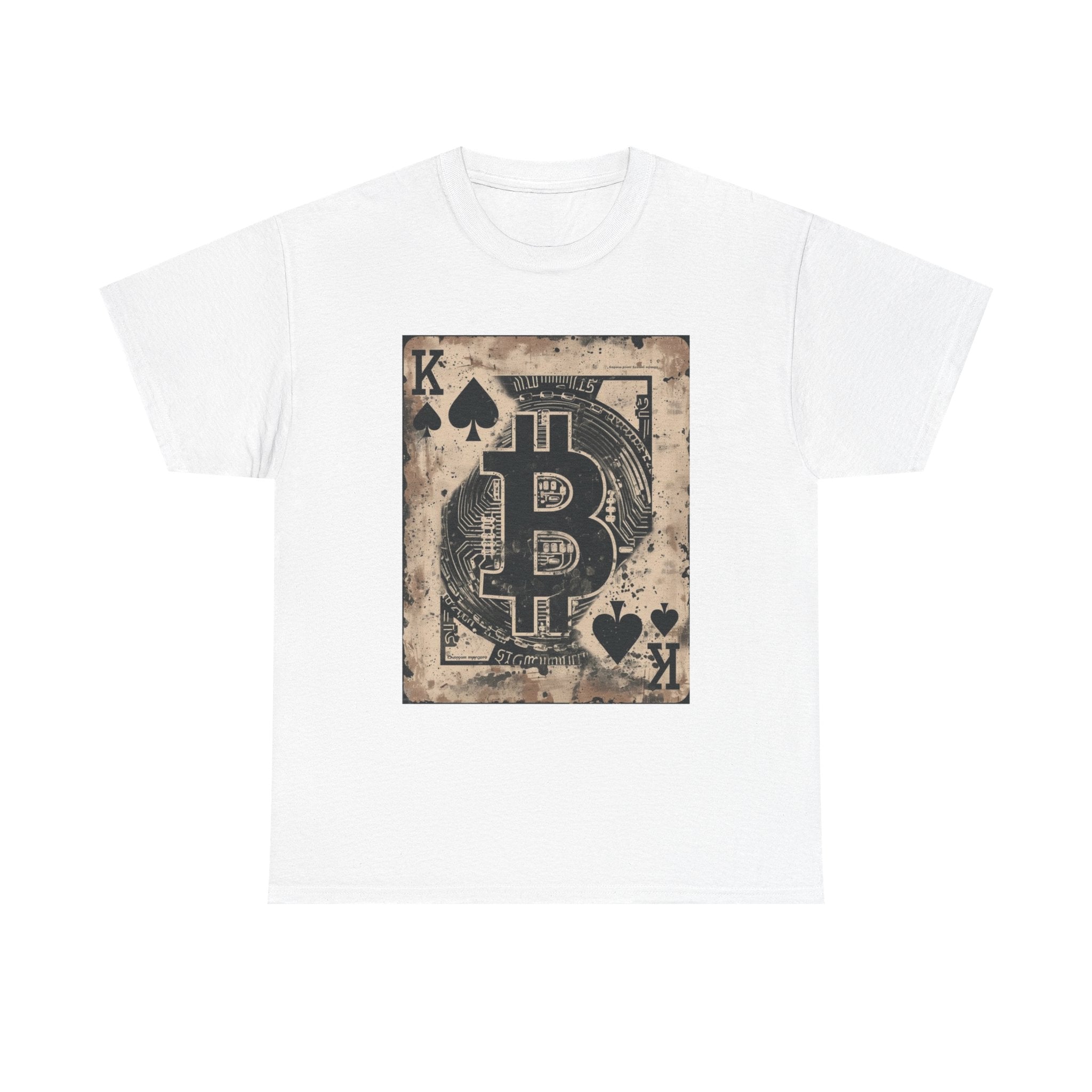 Bitcoin King Playing Card T-Shirt — Vintage Crypto Ace Tee