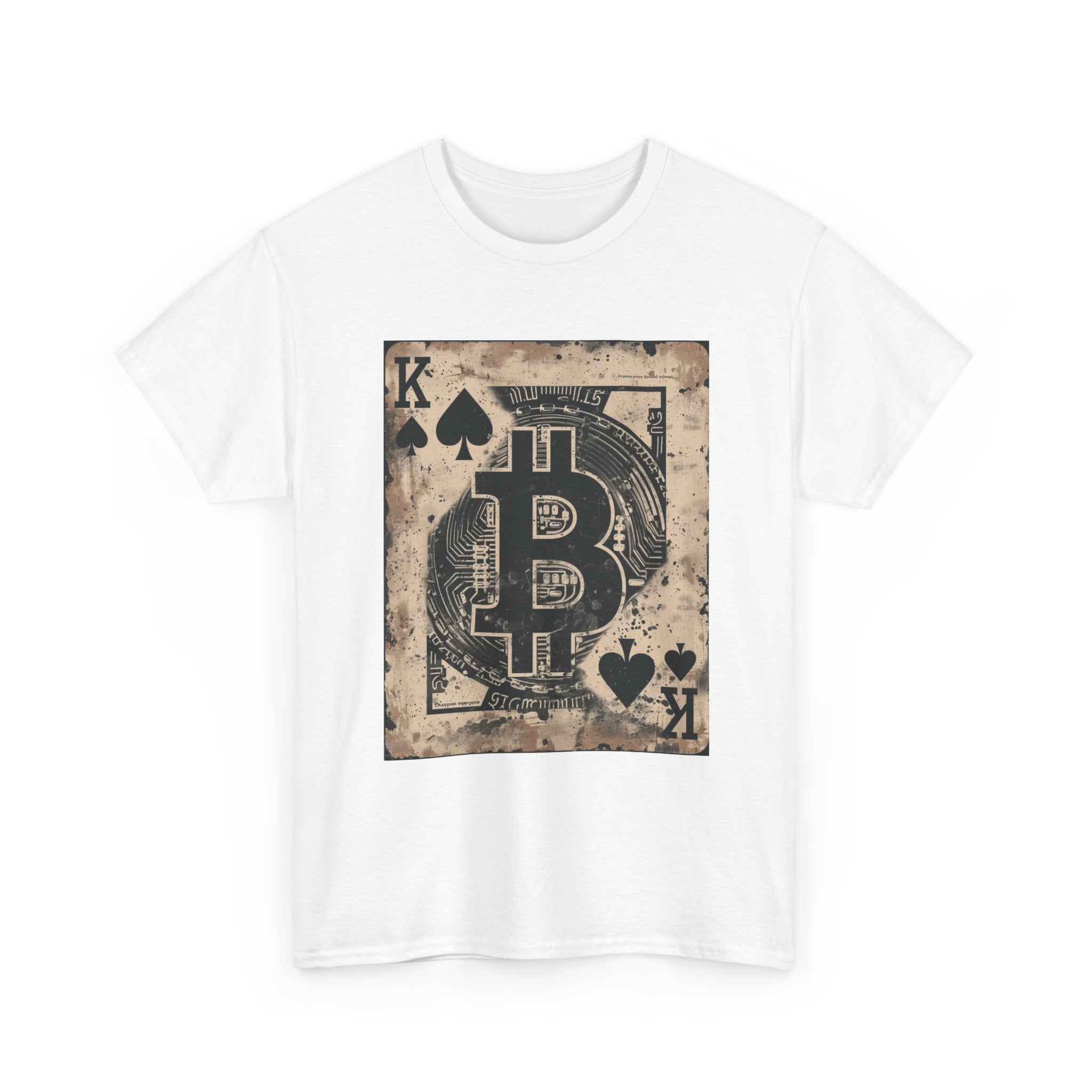 Bitcoin King Playing Card T-Shirt — Vintage Crypto Ace Tee