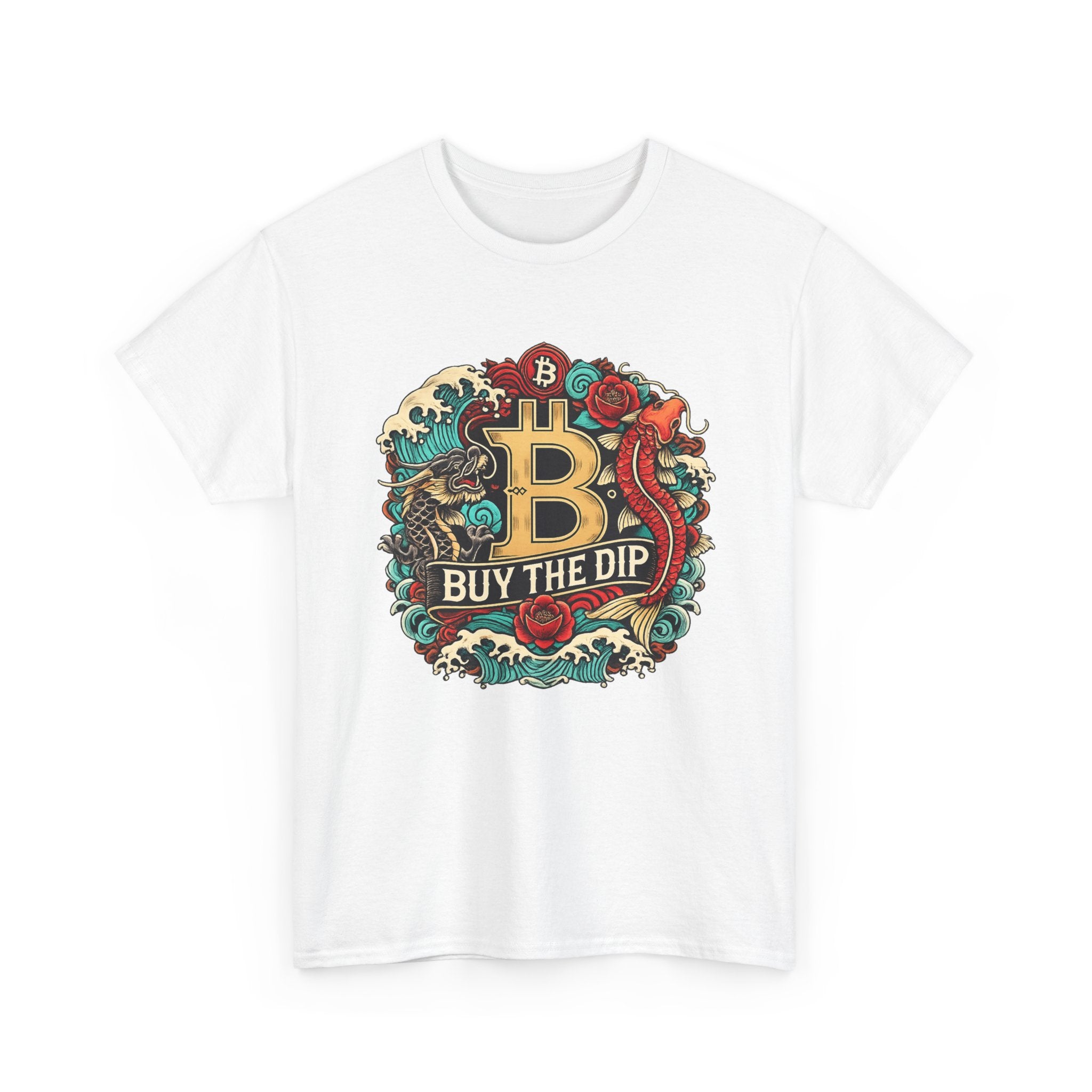 Buy the Dip Bitcoin T-Shirt — Retro Crypto Logo Tee
