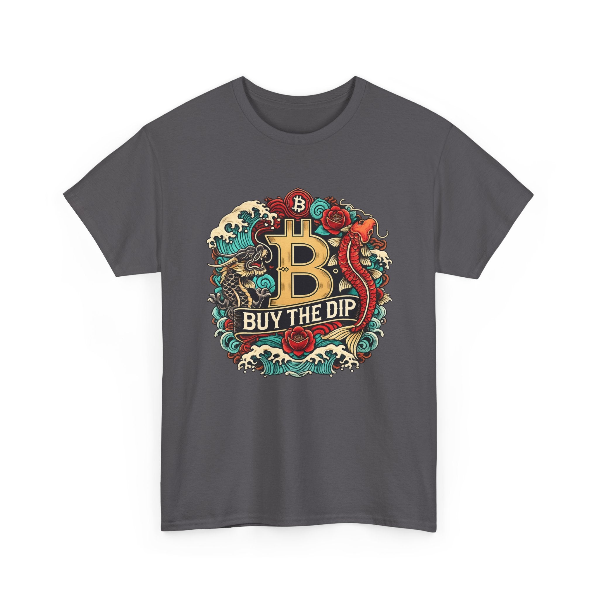 Buy the Dip Bitcoin T-Shirt — Retro Crypto Logo Tee