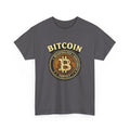 Bitcoin Crest T-Shirt – Vintage Crypto Logo Tee