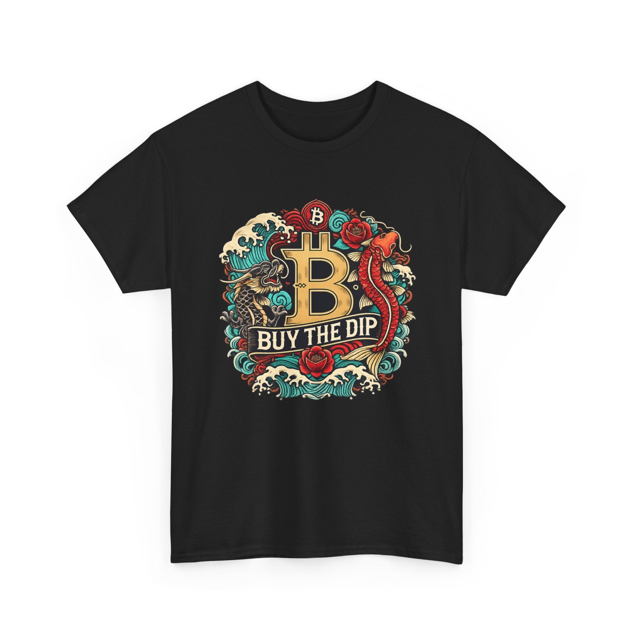 Buy the Dip Bitcoin T-Shirt — Retro Crypto Logo Tee